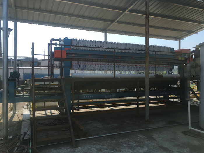 洗沙污水壓濾機(jī)現(xiàn)場